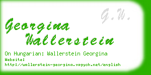 georgina wallerstein business card